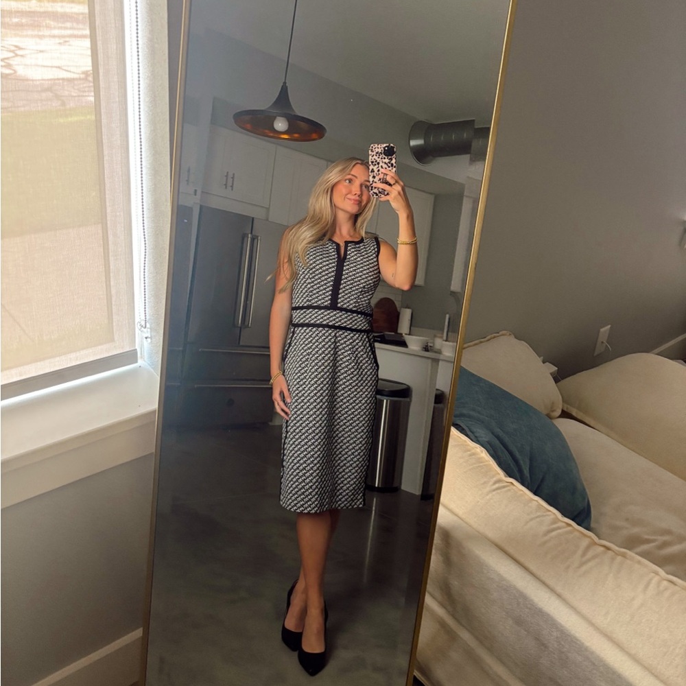 New York & Company Patterned Midi Dress